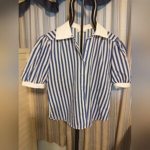Laura Mae - Size 16 - Striped Button-Down Top (RN 30587)
